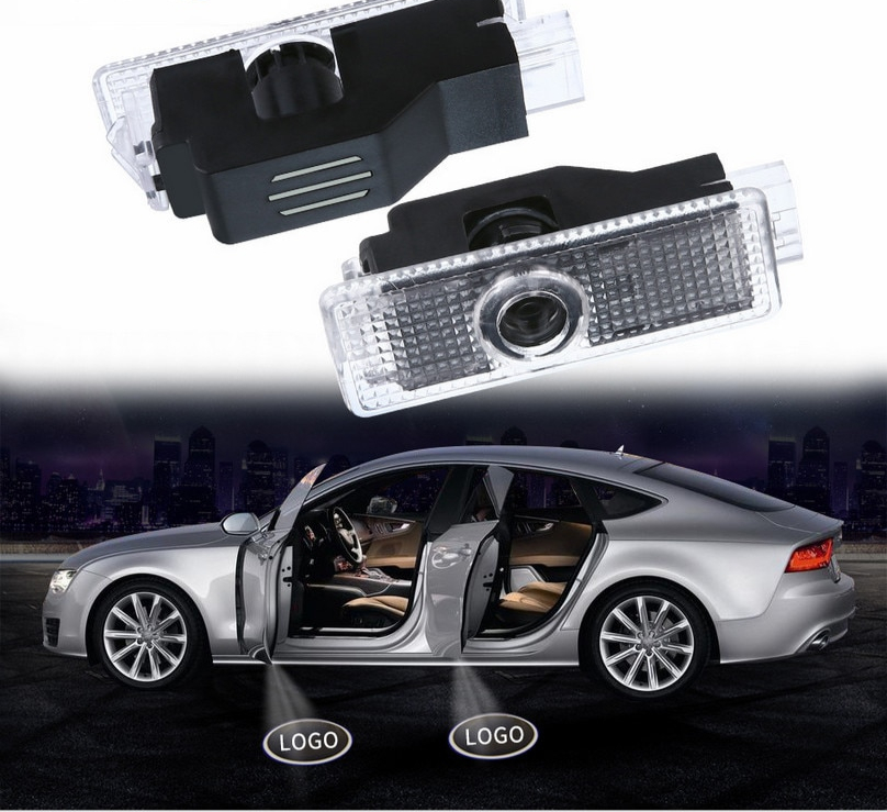 2x-Voiture-Logo-Porte-lumi-re-projecteur-LED-Ombre-Bienvenue-Lumi-re-Accessoires-autocollant-pour-Audi