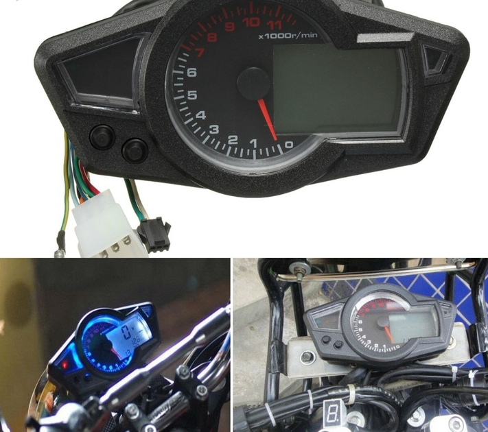 Compteur de vitesse tuning Moto LCD - Moto - TopTuning