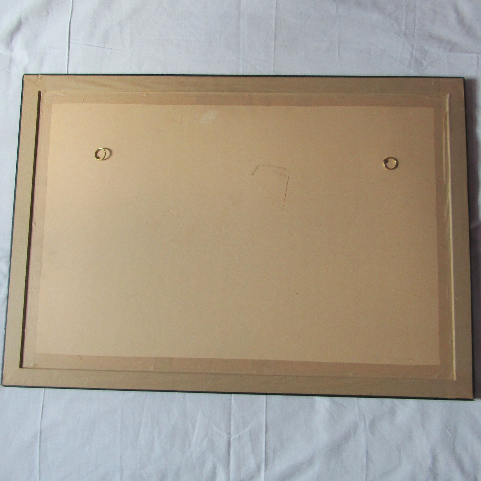 Chantal WOLKOFF. Composition sur papier représentant deux personnages ailés, XXe
