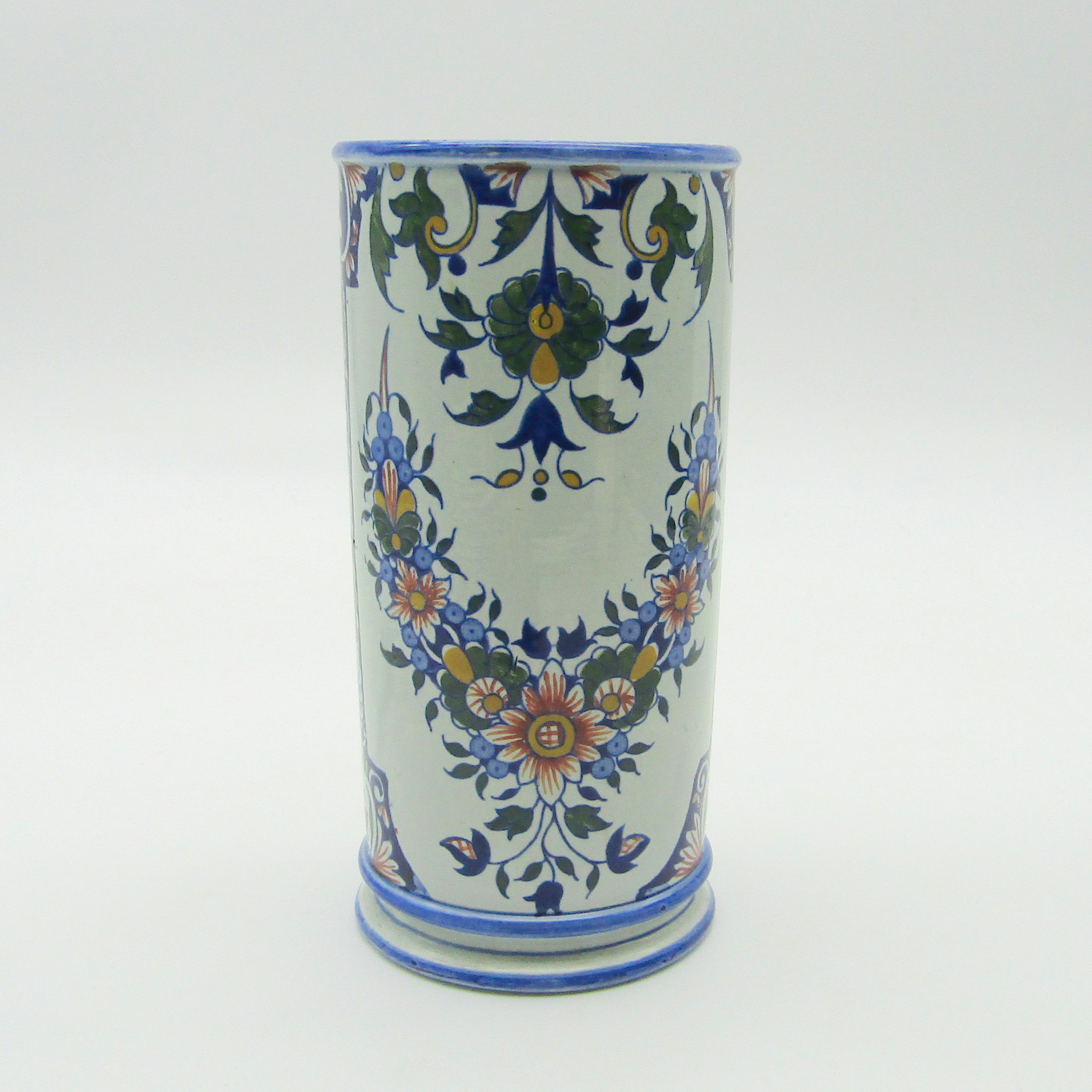 Vase Rouleau En Albâtre – Déco Cylindre – Très Bon état – Sans Marque
