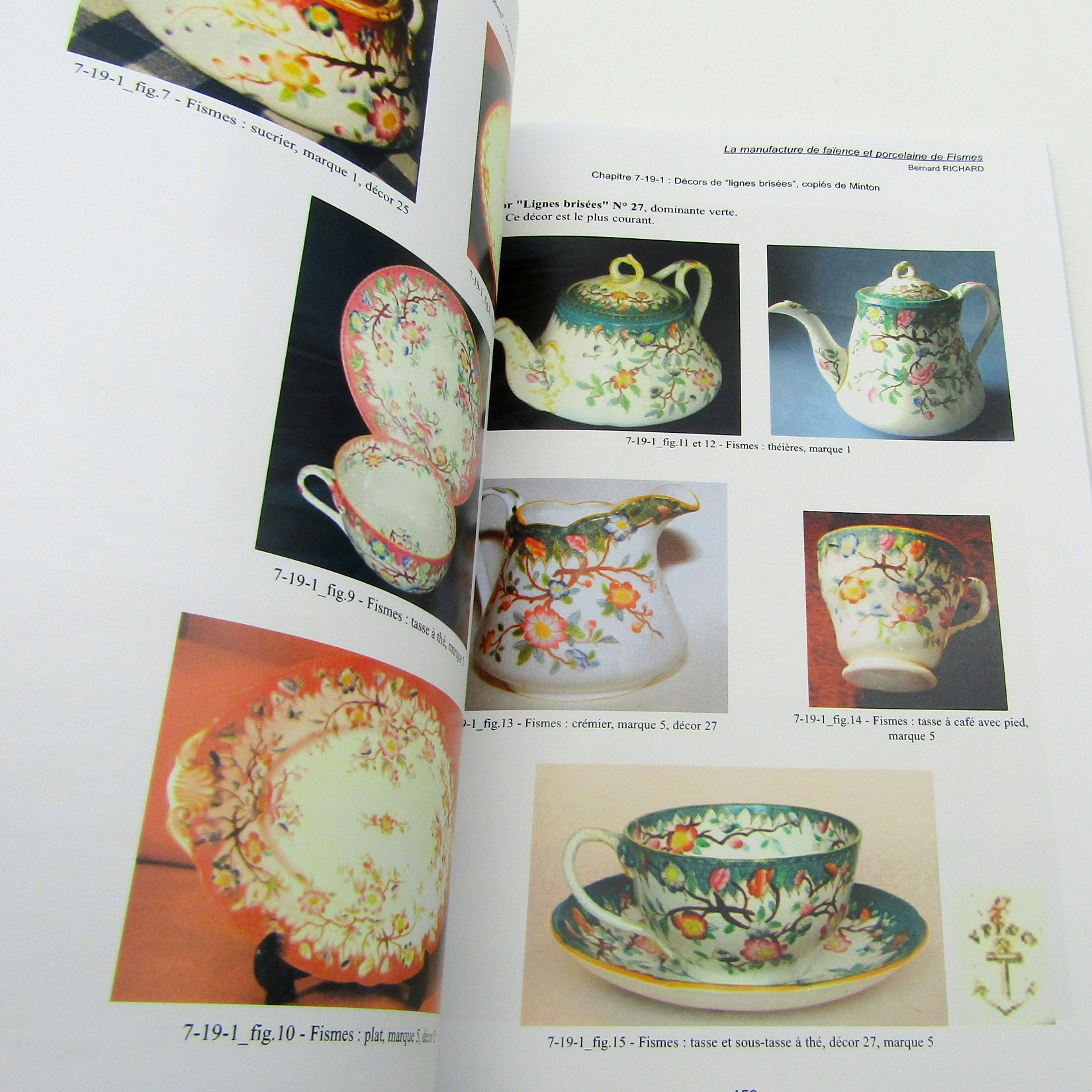 Livre. La manufacture de faïence et porcelaine de Fismes (1852-1861). Bernard Richard