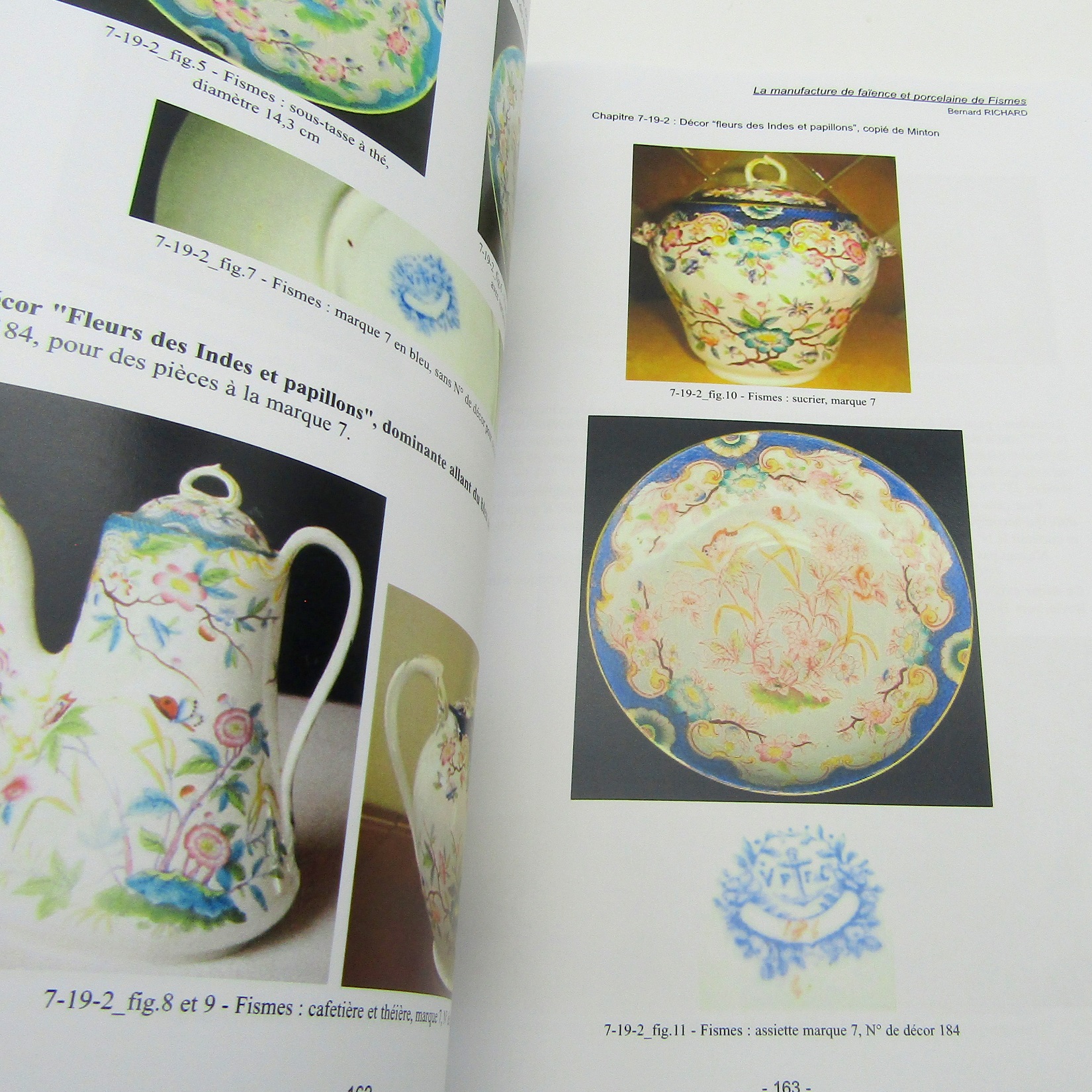 Livre. La manufacture de faïence et porcelaine de Fismes (1852-1861). Bernard Richard