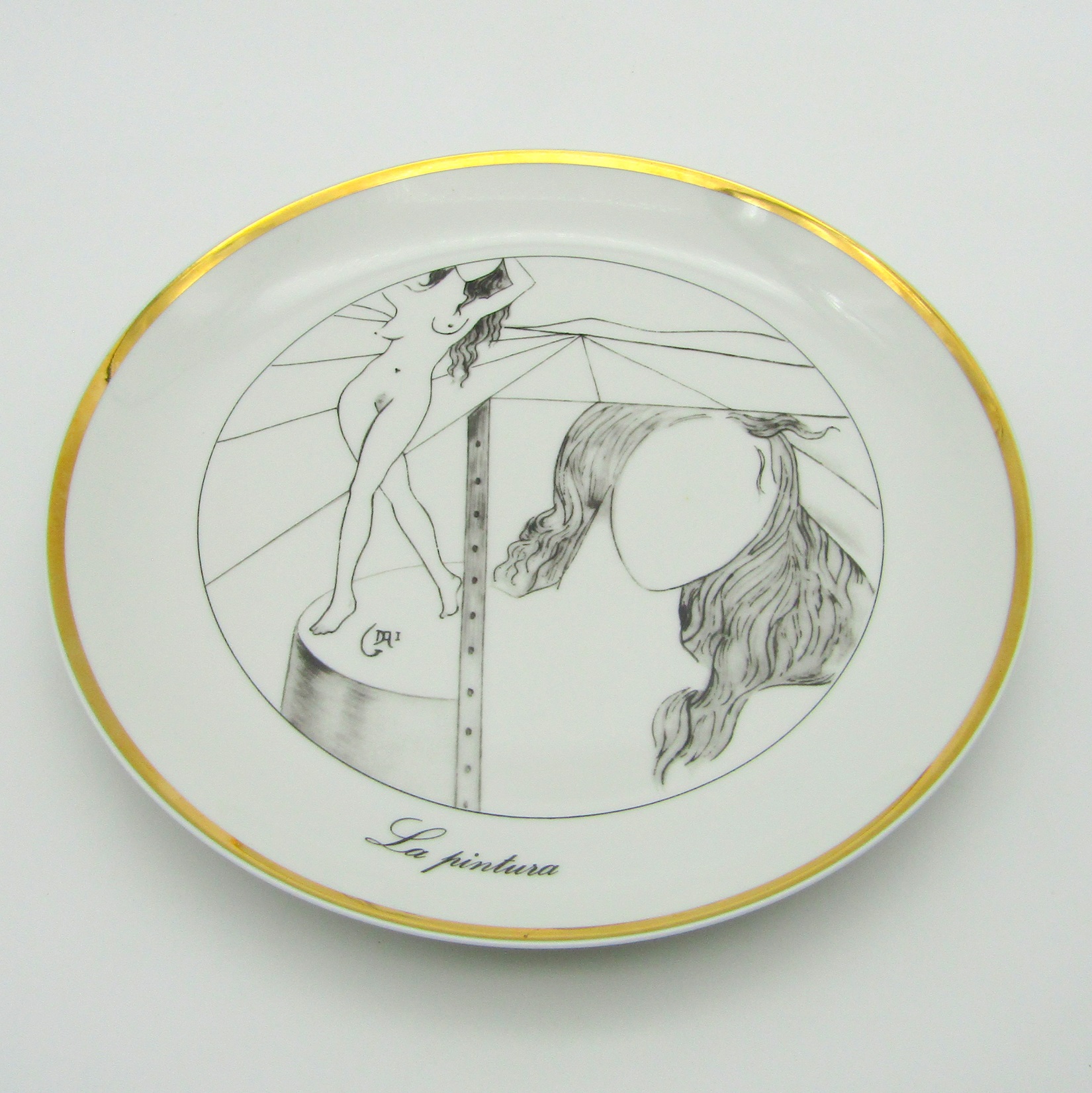Bidasoa. Salvador Dali. Série de 7 assiettes en porcelaine Las 7 Artes