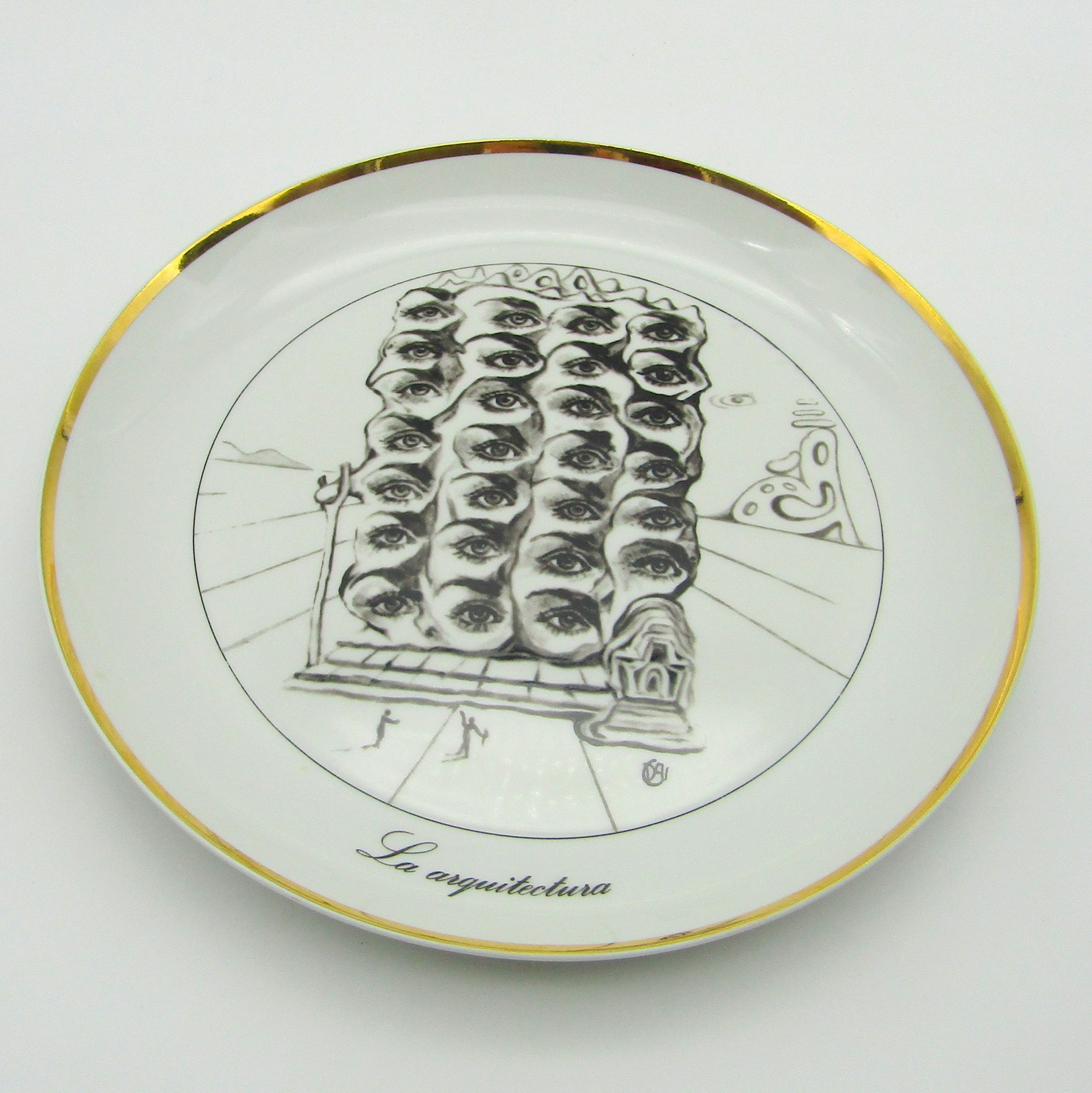 Bidasoa. Salvador Dali. Série de 7 assiettes en porcelaine Las 7 Artes