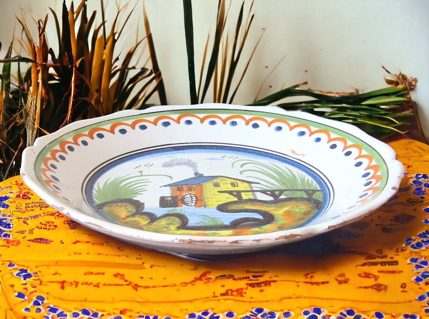 Nevers. Assiette en faïence à décor polychrome dune fabrique, début XIXe [2]