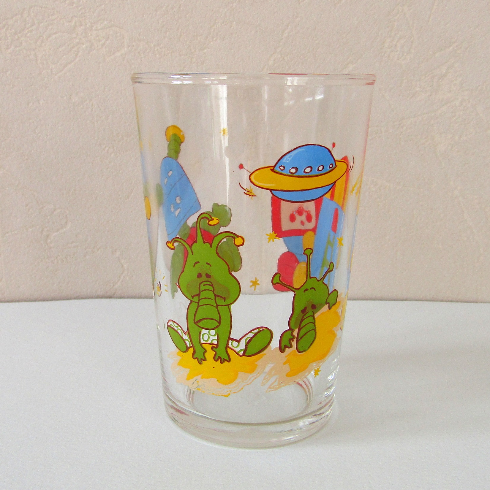 Verre à moutarde. Astronaute et martien année 90