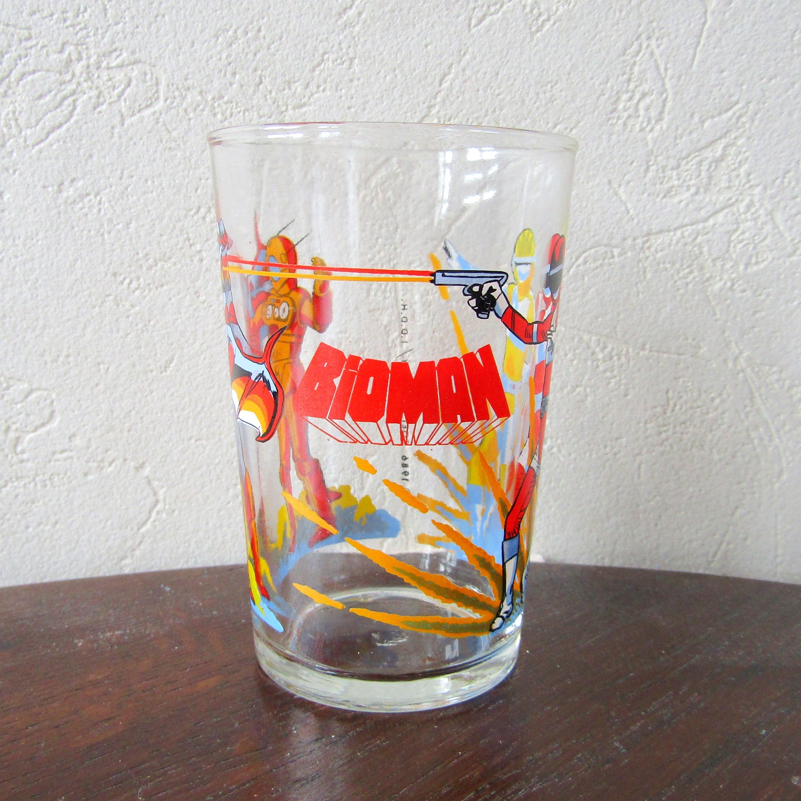 Verre à moutarde. Bioman. Toei Company 1986