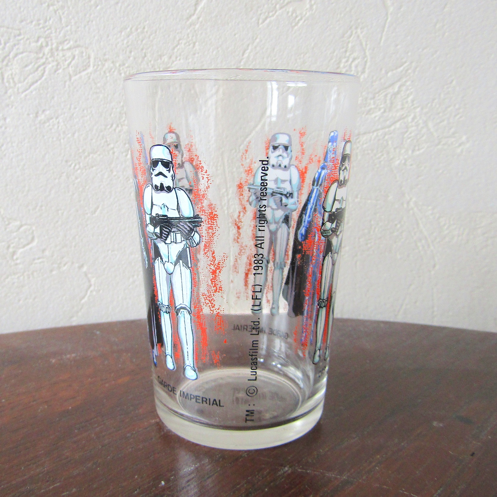 Verre à moutarde. Star Wars. Dark Vador et Garde impérial. Lucasfilm 1983