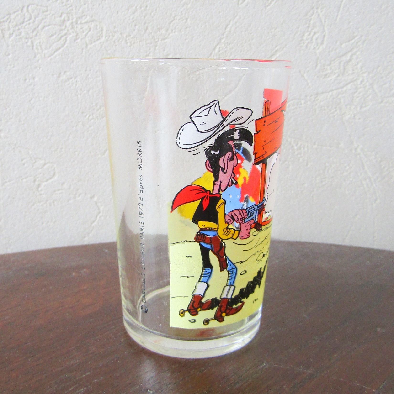 Verre à moutarde. Lucky Luke d\'après Morris. Dargaud 1972