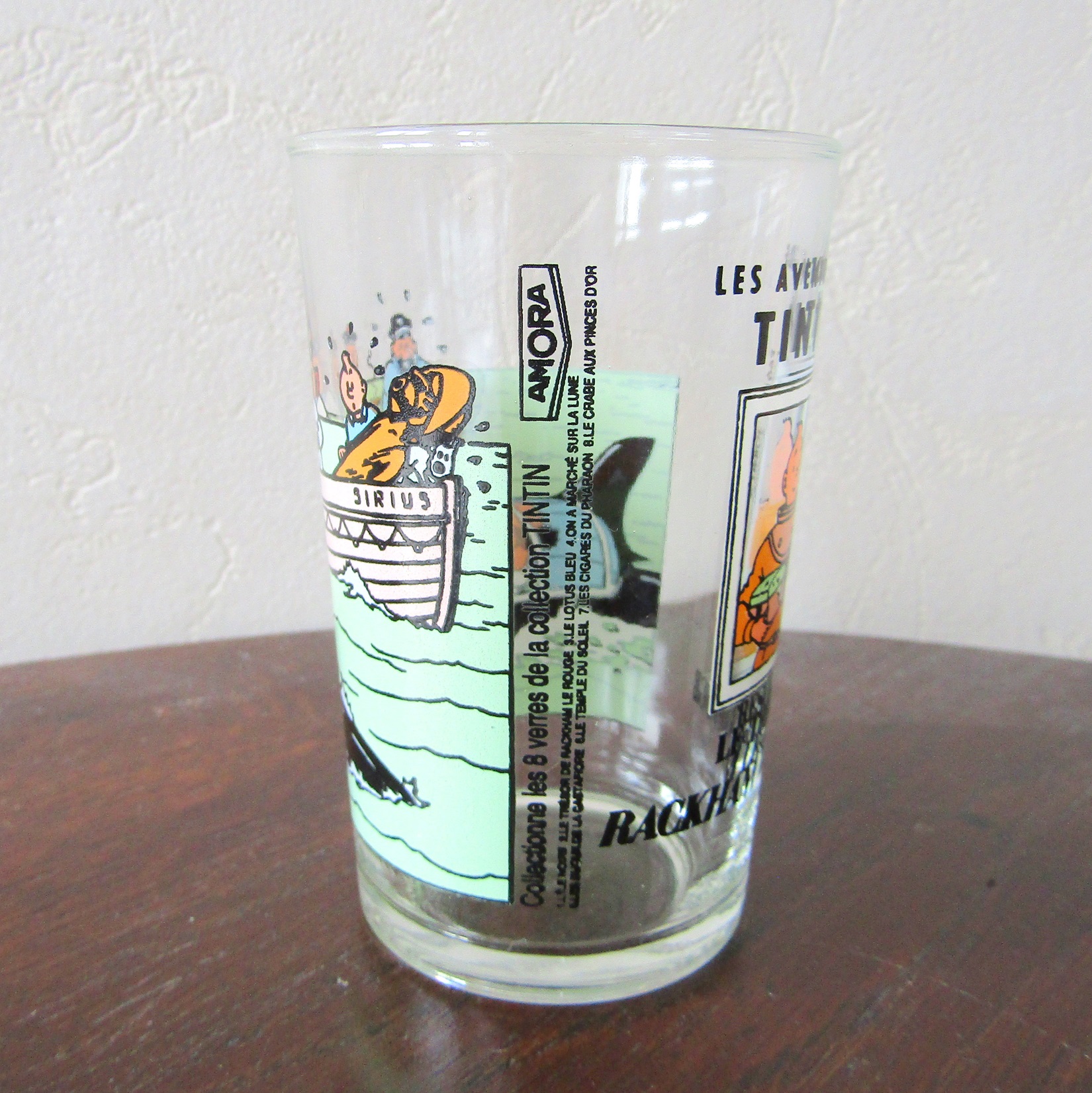 Verre à moutarde Amora. Tintin. Le Trésor de Rackham le Rouge 1994
