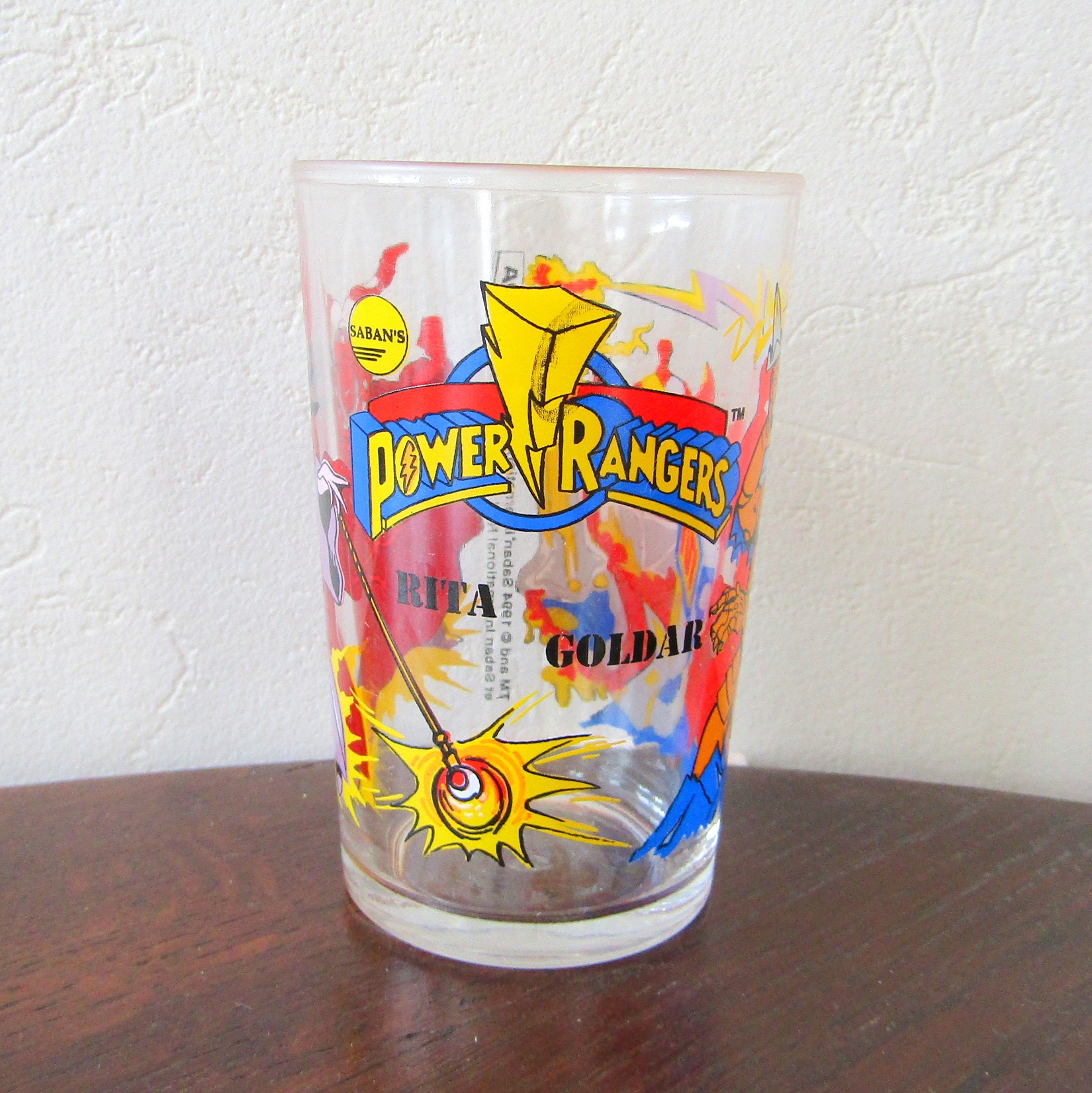 Verre à moutarde Amora. Power Rangers. Rita Goldar. Saban 1994