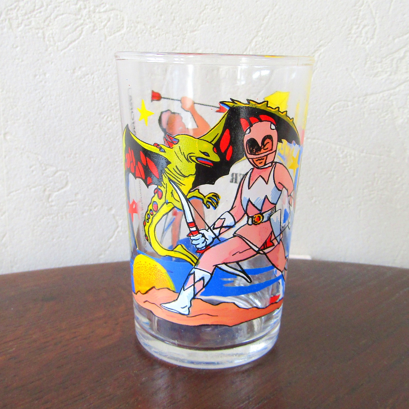 Verre à moutarde Amora. Power Rangers. Pink Ranger Kimberly. Saban 1994
