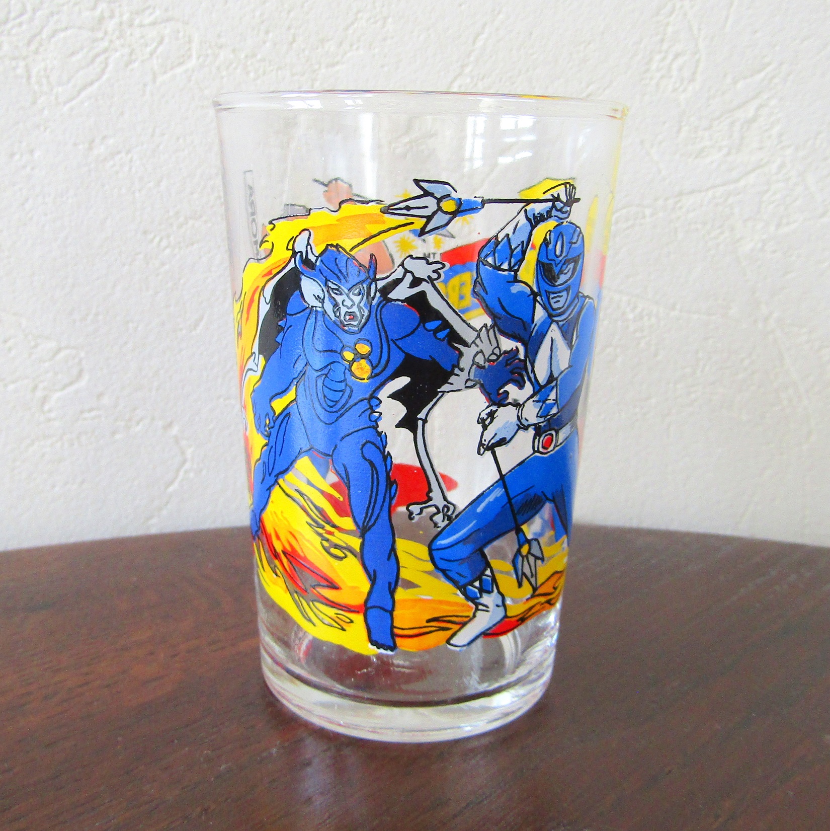 Verre à moutarde Amora. Power Rangers. Blue Ranger Billy. Saban 1994