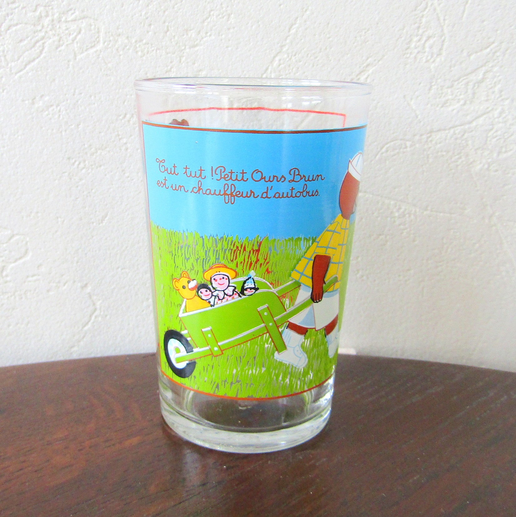 Verre à moutarde. Petit Ours. Pomme d\'Api Danièle Bour. Bayard 1988 (2)