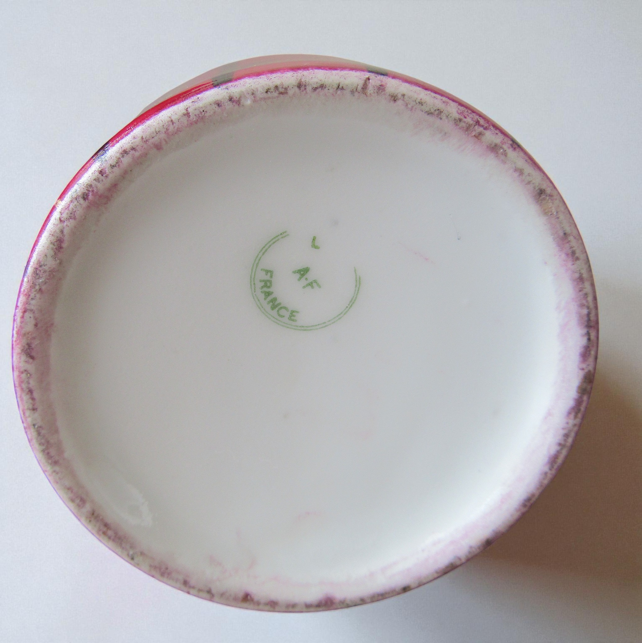 Limoges. André François. Paire de vases art déco en porcelaine, début XXe
