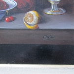 Christian SERRURIER (1947-). Huile sur toile Un été gourmand, XXe siècle