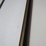 Chantal WOLKOFF. Composition sur papier représentant deux personnages ailés, XXe