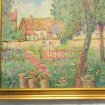 Henri STENN (1903-1993). Huile sur toile Les Pommiers en Normandie, XXe siècle