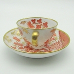 England. Spode. Tasse à thé en porcelaine décor bamboo, XIXe siècle