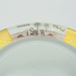 Limoges. Bernardaud. 6 assiettes à dessert en porcelaine modèle Timgad