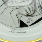 Bidasoa. Salvador Dali. Série de 7 assiettes en porcelaine Las 7 Artes