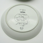 Bidasoa. Salvador Dali. Série de 7 assiettes en porcelaine Las 7 Artes