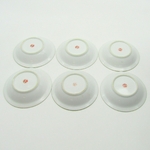 Japon. 6 bols en porcelaine à décor polychrome et or de paysages, XXe [B]