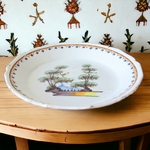 Nevers. Assiette en faïence décor doiseaux perchés dans un paysage, XVIIIe [11]