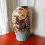 Keramis. Vase en grès modèle vigne vierge D 665, début XXe siècle