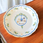 Nevers. Assiette en faïence à décor révolutionnaire intitulée Réunion, XVIIIe siècle