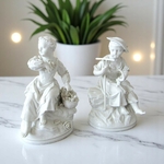 Berlin. 4 figures en porcelaine blanche représentant les 4 saisons, fin XIXe siècle