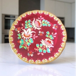 Émaux de Longwy. Assiette en faïence modèle Venise par MP Chevallier, XXe siècle