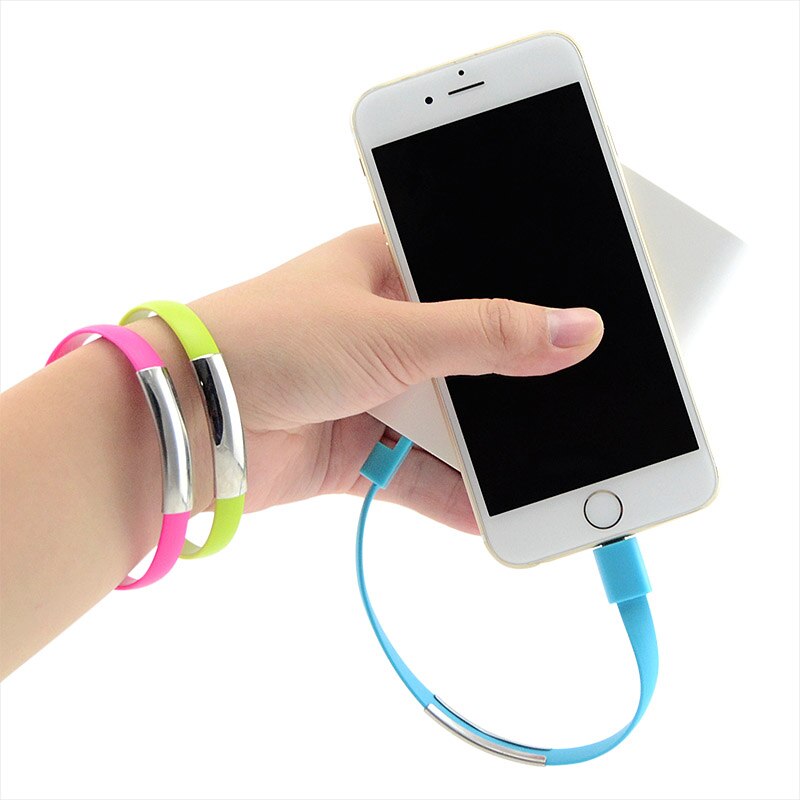 Micro-USB-2-0-donn-es-synchronisation-chargeur-c-ble-Bracelet-Bracelet-pour-Samsung-pour-autres