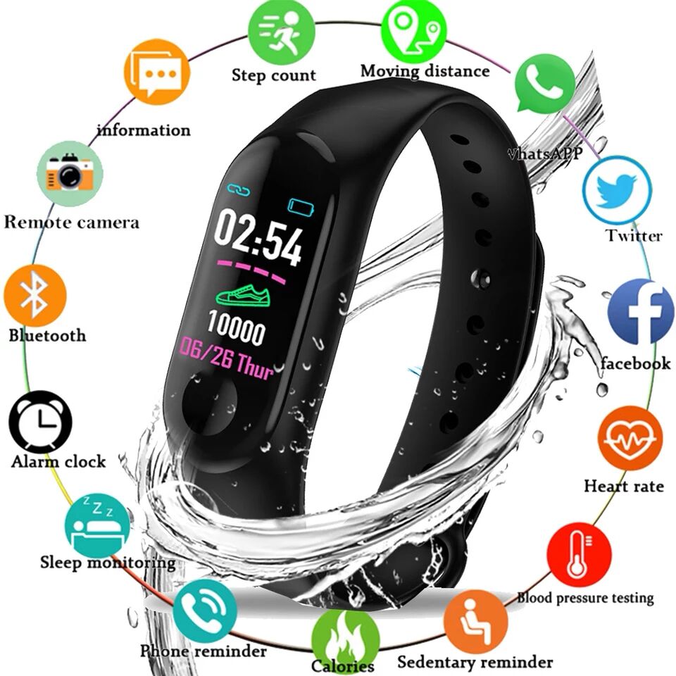 Hommes-montres-intelligentes-fr-quence-cardiaque-pression-art-rielle-couleur-cran-sport-tape-Bluetooth-Bracelet-montre