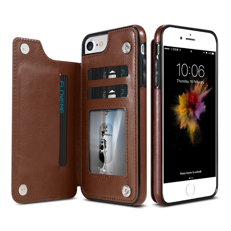 KISSCASE-Portefeuille-tuis-pour-iphone-6-6-S-7-8-Plus-X-Max-Coque-tui-Rabat