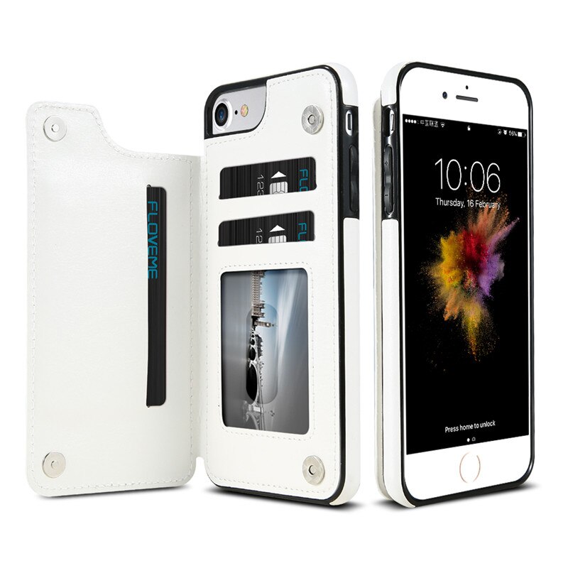 KISSCASE-Portefeuille-tuis-pour-iphone-6-6-S-7-8-Plus-X-Max-Coque-tui-Rabat