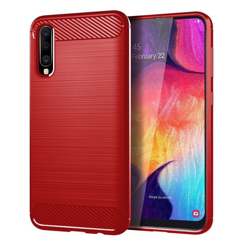 Pour-Samsung-Galaxy-A50-tui-Silicone-robuste-armure-couverture-souple-tui-pour-Samsung-Galaxy-A10-A20
