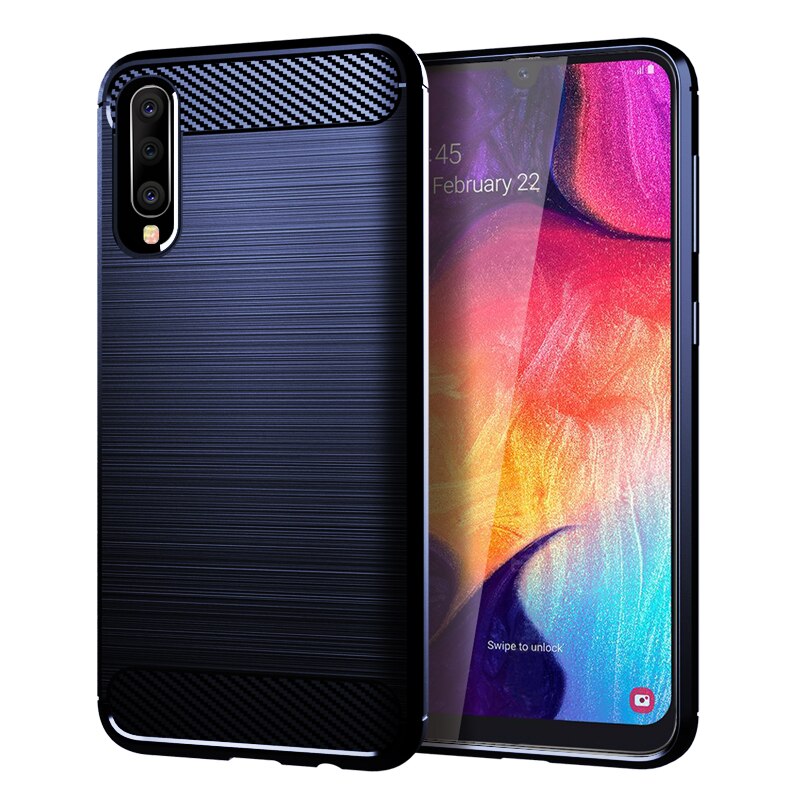 Pour-Samsung-Galaxy-A50-tui-Silicone-robuste-armure-couverture-souple-tui-pour-Samsung-Galaxy-A10-A20