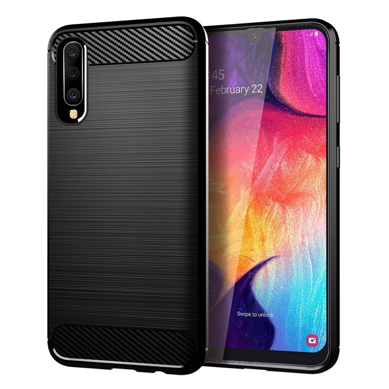 Pour-Samsung-Galaxy-A50-tui-Silicone-robuste-armure-couverture-souple-tui-pour-Samsung-Galaxy-A10-A20