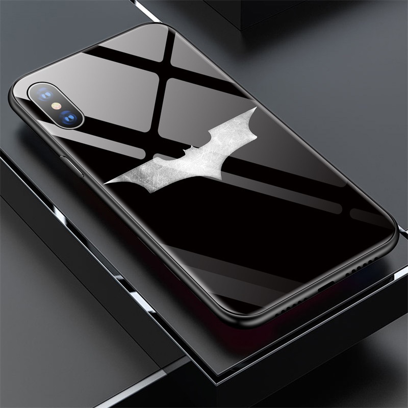 Captain-Marvel-Iron-Man-Captain-America-Verre-T-l-phone-tui-pour-iphone-XSmax-XR-XS