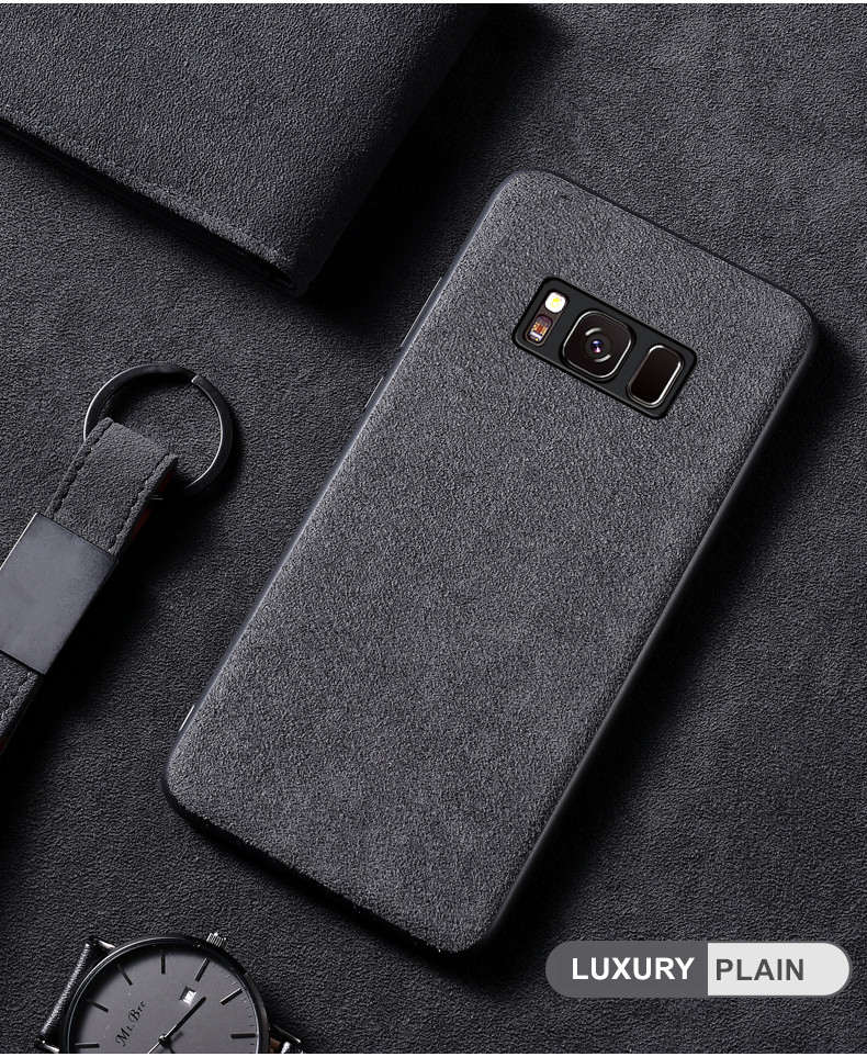 De-luxe-En-Daim-En-Cuir-Fourrure-Housse-tui-pour-samsung-Galaxy-S7-Bord-S8-S9