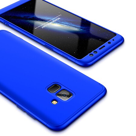 OLLVAN-360-housse-de-Protection-compl-te-pour-Samsung-Galaxy-A8-Plus-tui-en-plastique-dur