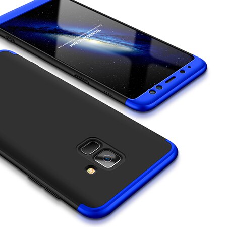 OLLVAN-360-housse-de-Protection-compl-te-pour-Samsung-Galaxy-A8-Plus-tui-en-plastique-dur