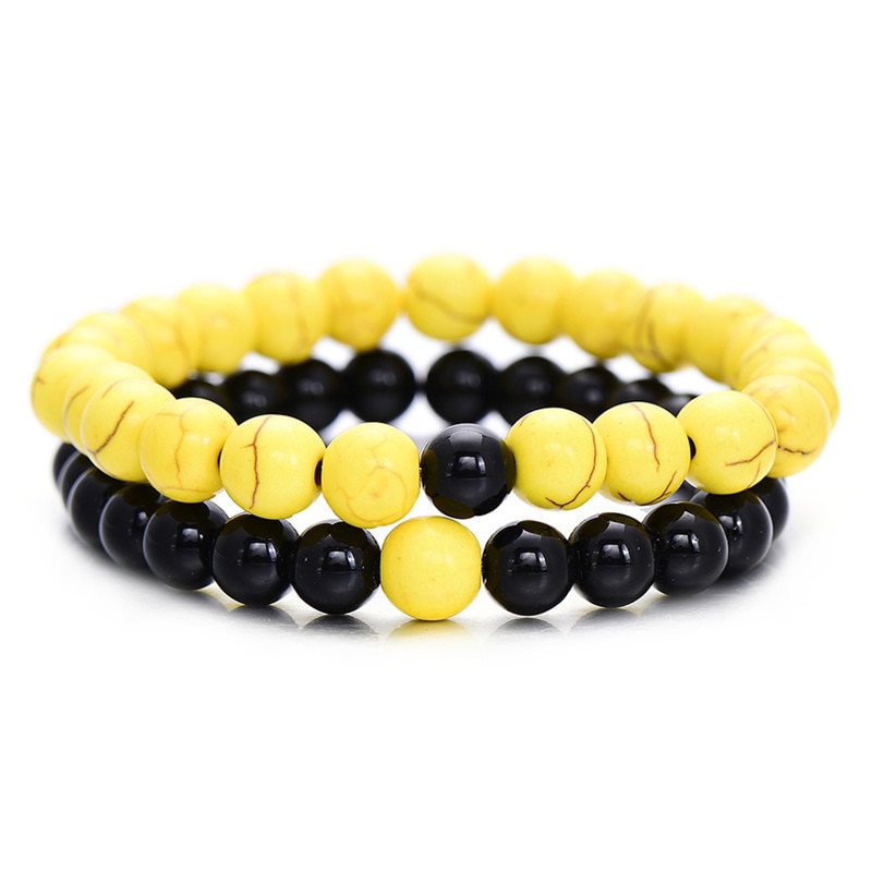 2-pi-ces-ensemble-Couples-Distance-Bracelet-classique-pierre-naturelle-blanc-et-noir-Yin-Yang-Bracelets