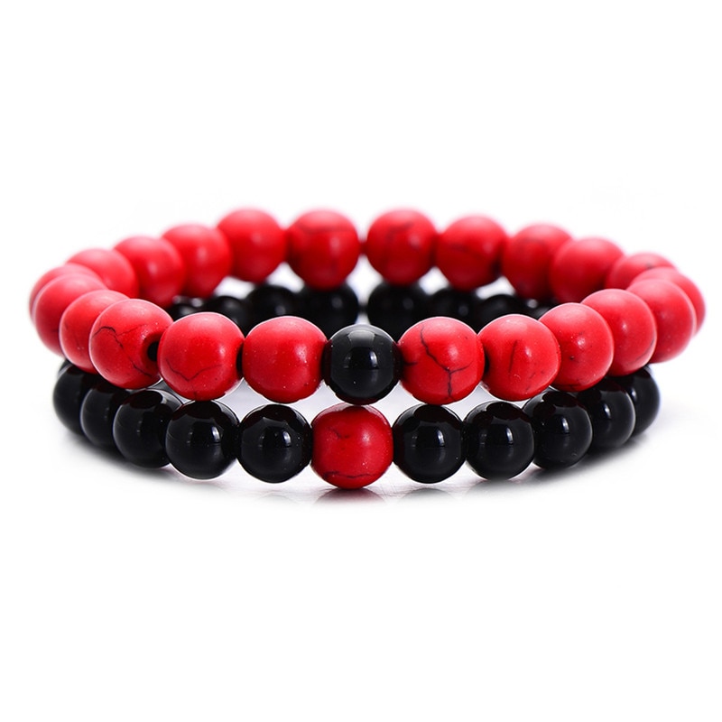 2-pi-ces-ensemble-Couples-Distance-Bracelet-classique-pierre-naturelle-blanc-et-noir-Yin-Yang-Bracelets