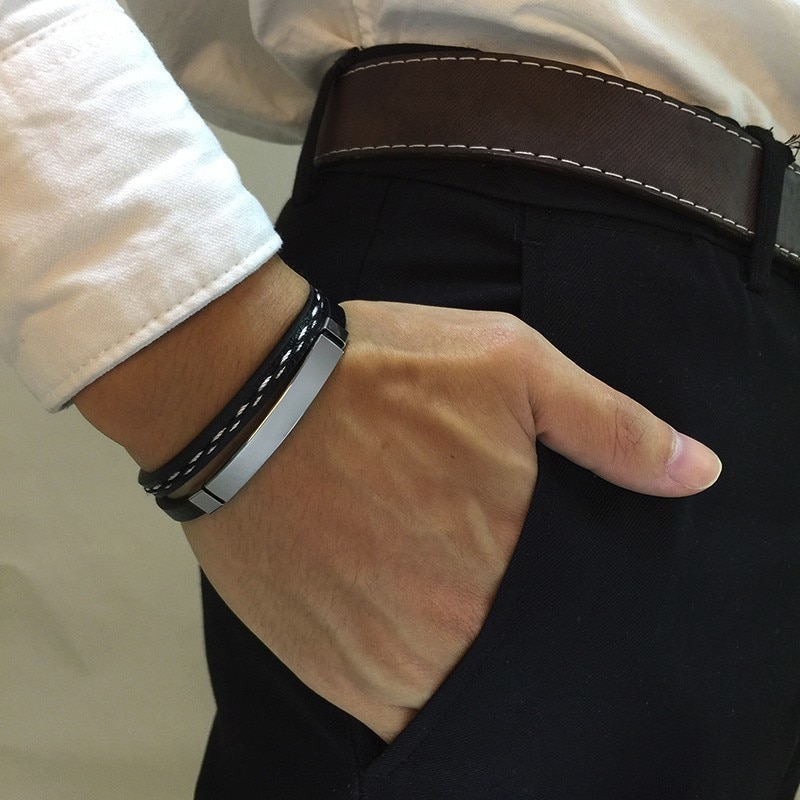 Bracelets-en-cuir-multicouche-Vnox-pour-hommes-femmes-personnalisable-gravure-Bracelets-de-Bar-en-acier-inoxydable