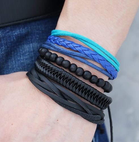 Si-moi-perle-de-bois-m-le-multicouche-Bracelet-en-cuir-hommes-tress-corde-bracelets-d