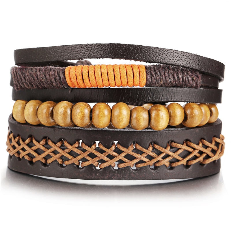 Si-moi-perle-de-bois-m-le-multicouche-Bracelet-en-cuir-hommes-tress-corde-bracelets-d