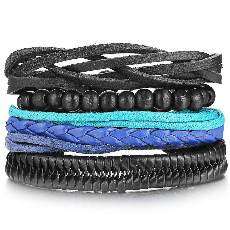 Si-moi-perle-de-bois-m-le-multicouche-Bracelet-en-cuir-hommes-tress-corde-bracelets-d