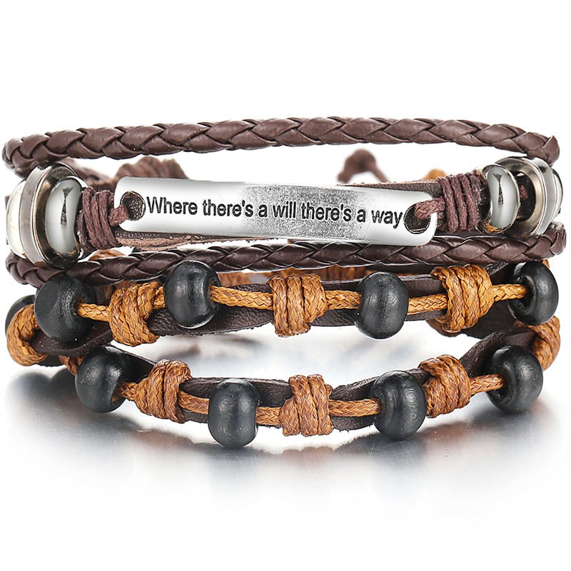 Si-moi-perle-de-bois-m-le-multicouche-Bracelet-en-cuir-hommes-tress-corde-bracelets-d